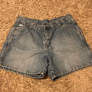 Thrifted Lee jean shorts